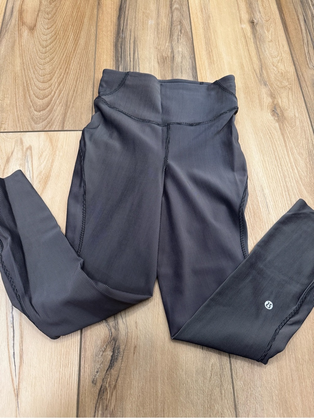 lululemon athletica Dark Gray High-Rise Seam Detail Leggings